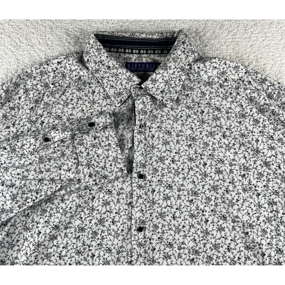 Diffusion by‎ Joseph's Cloak Men's Floral Button Up Dress Shirt Size 2XL